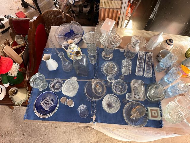 Vajilla de cristal y cerámica 