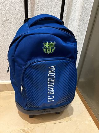 Mochila Safta FC Barcelona Ruedas Azul