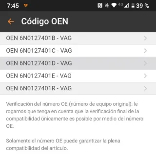 Filtro Gasoil RIDEX 9F0174 compatible grupo VAG