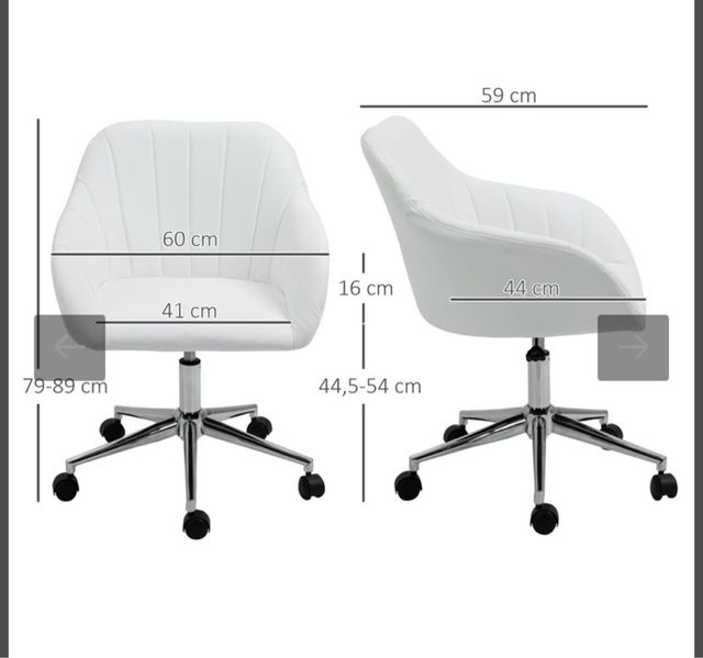 Silla de oficina ergonómica gris