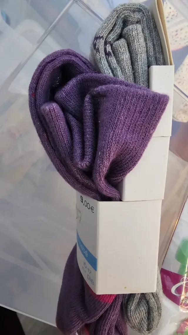 3 Leotardos Bebé Talla 6 y 9 Meses