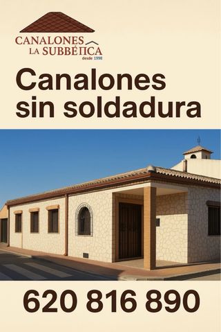 Canalones sin soldadura