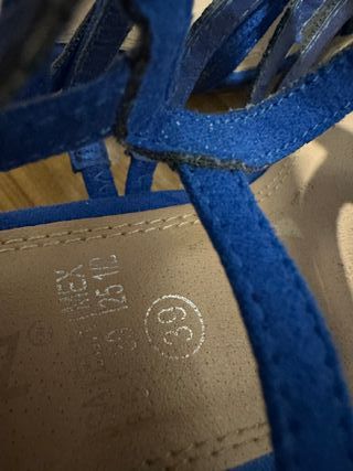 Sandalias de tacón Marypaz azules