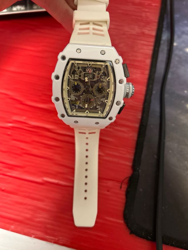 Reloj Blanco Esqueleto