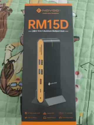 Estación Acoplamiento NOVOO 15 en 1 USB C