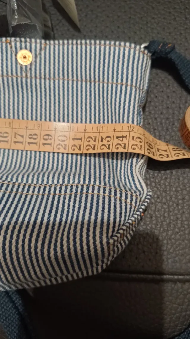 Bolso Levi's rayas azul y blanco