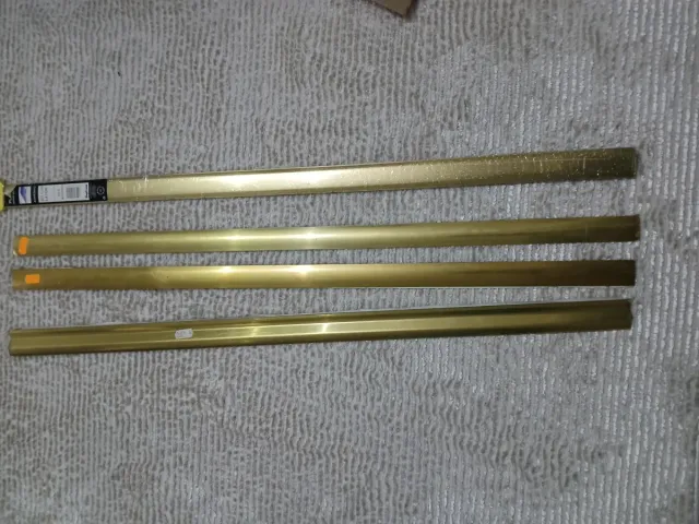 4 Chapas pasajunta  puerta latón