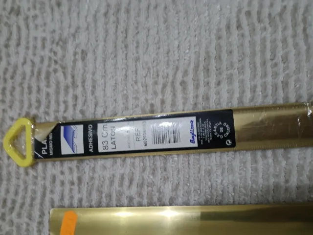 4 Chapas pasajunta  puerta latón