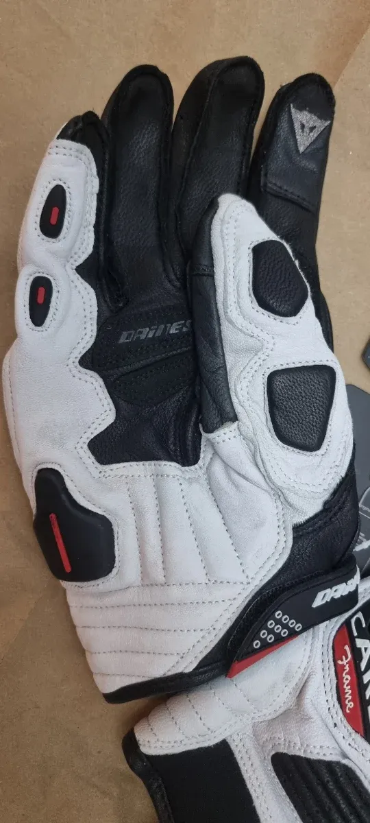 Guantes Dainese Carbono Frame Piel Cortos Touch