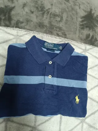 Polo Ralph Lauren Rayas Azul Talla S