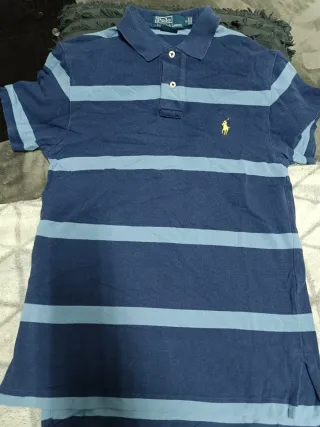 Polo Ralph Lauren Rayas Azul Talla S