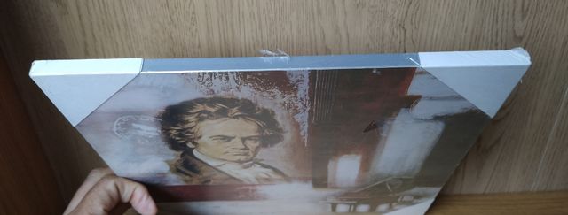 Cuadro Beethoven Piano Notas Musicales