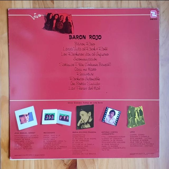 Vinilo Baron Rojo Grandes Temas edición especial