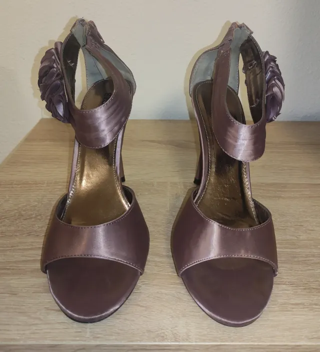 Sandalias Mujer tacón lila