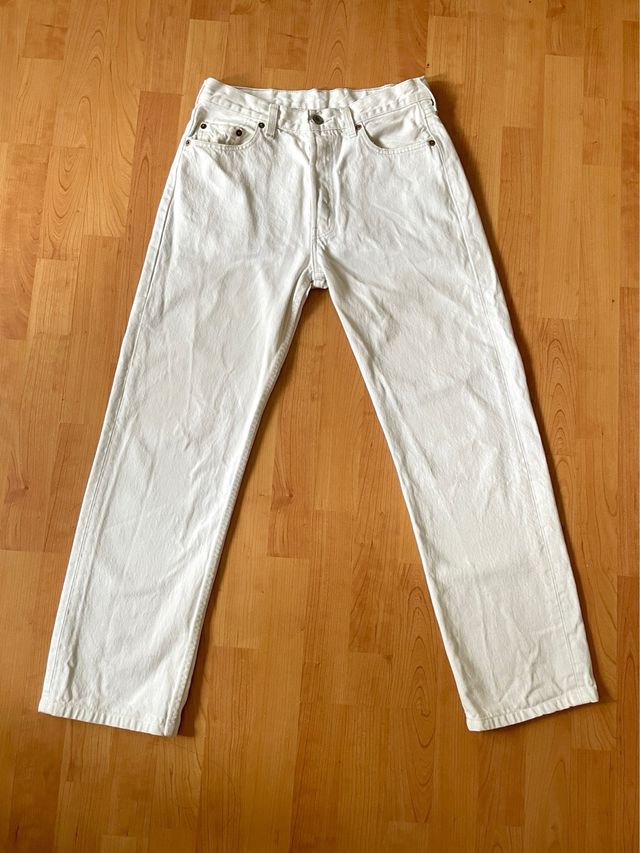 Jeans dritti bianchi Levi's Fly Button