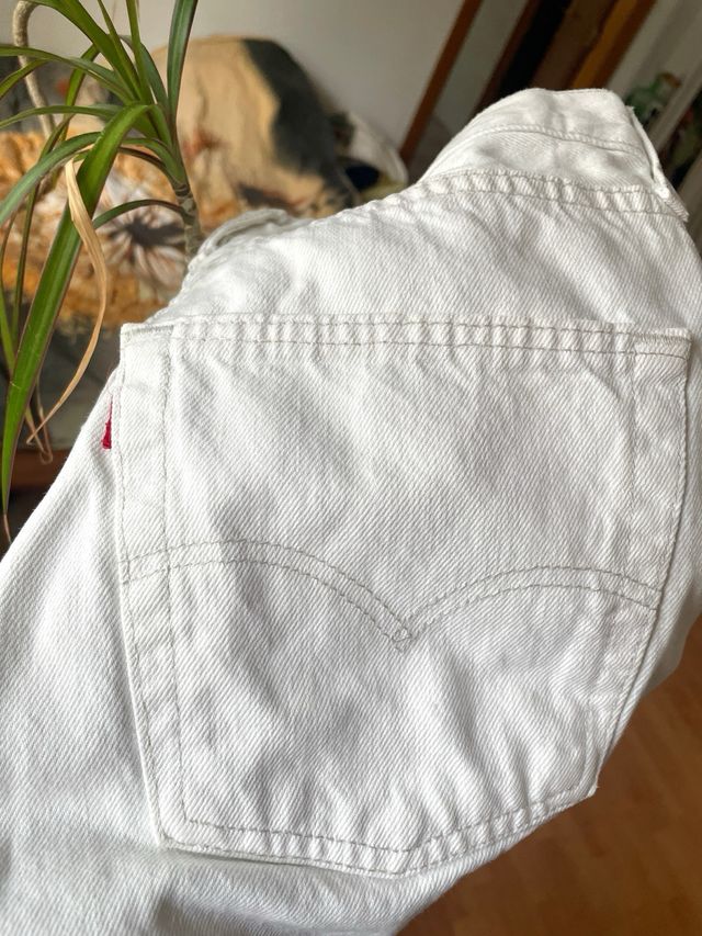 Jeans dritti bianchi Levi's Fly Button