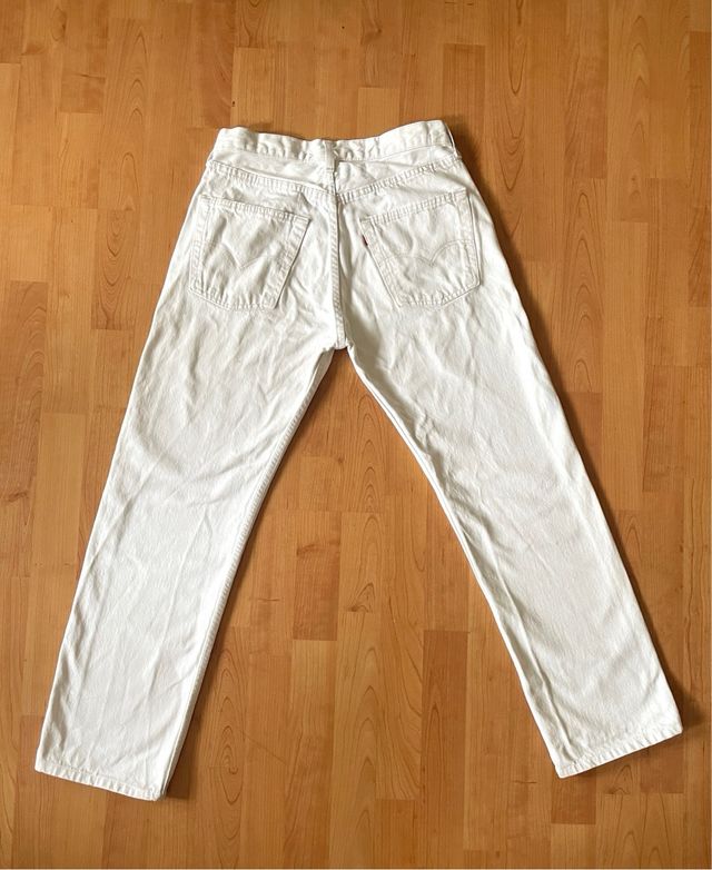 Jeans dritti bianchi Levi's Fly Button