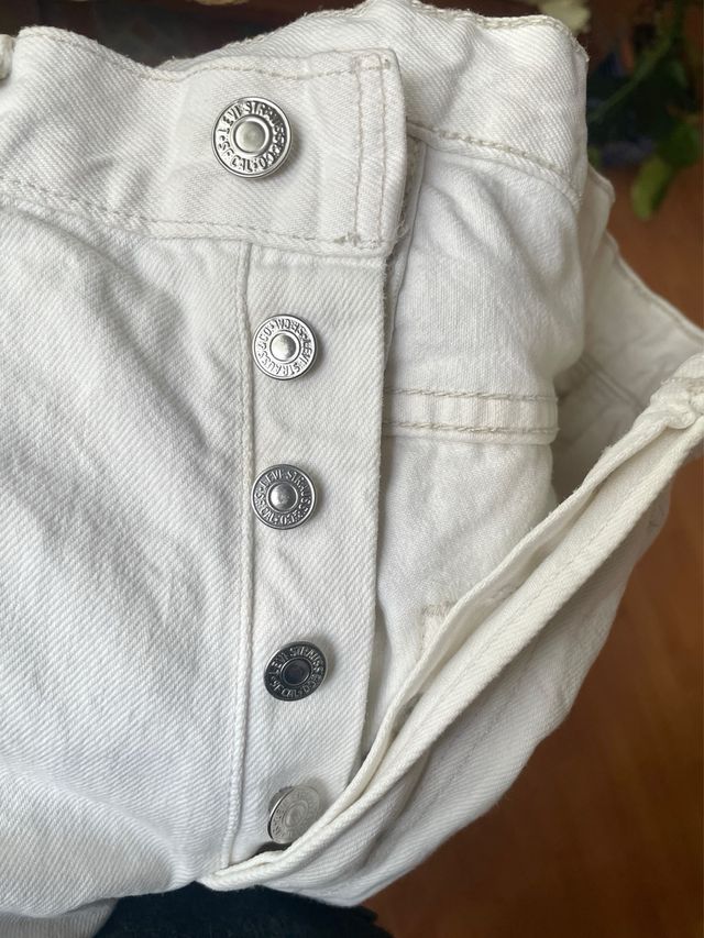 Jeans dritti bianchi Levi's Fly Button
