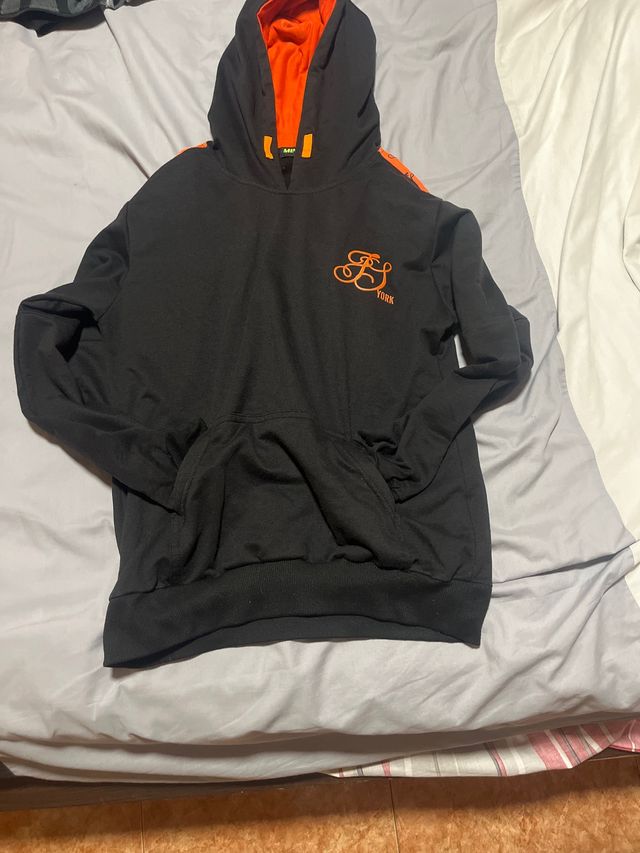 Sudadera Negra SikSilk Talla 15-16 Años