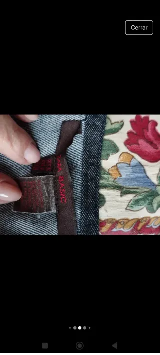 Falda vaquera con volante