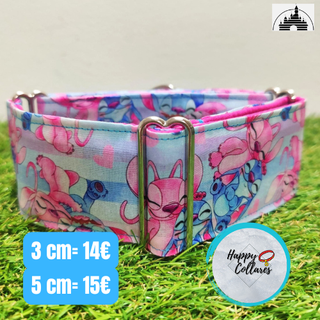 Collar Perro Angel y Stitch 3/5cm