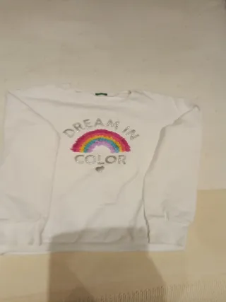 Sudadera Benetton arcoíris Dream in Color 14 años