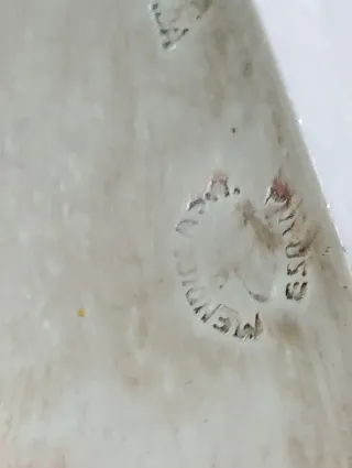 Bandeja Plata Antigua Decorada