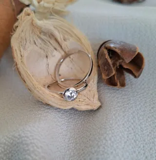 Anillos Plata Ley con Circonita