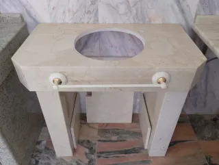 Mueble de baño de mármol