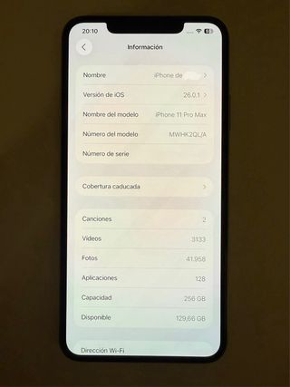 iPhone 11 Pro Max 256 GB bianco