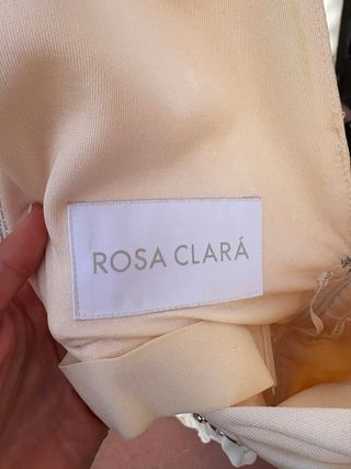 Vestido de Novia Rosa Clará Blanco roto de seda