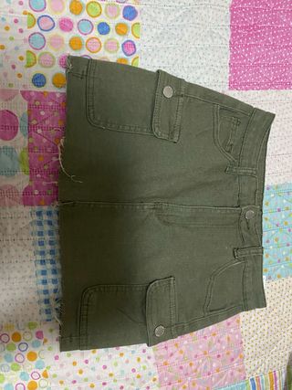Falda vaquera verde niña