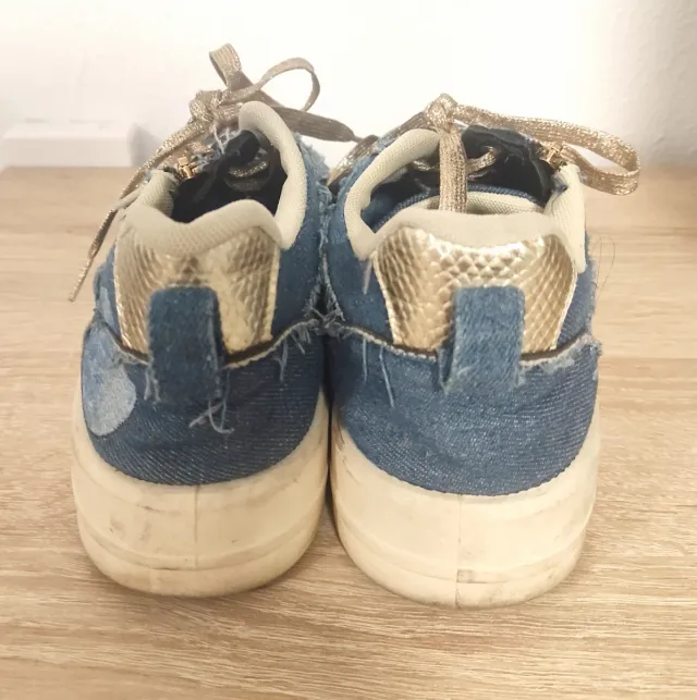 Zapatillas vaqueras pintadas a mano 40