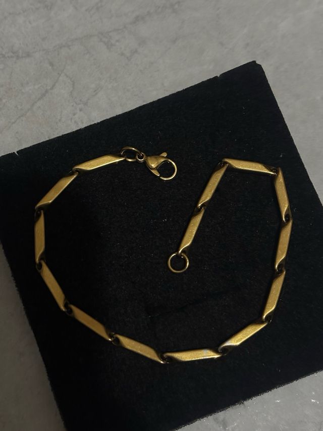 Bracciale Uomo Acciaio Inossidabile Dorato