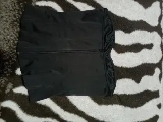 Top fiesta negro cremallera