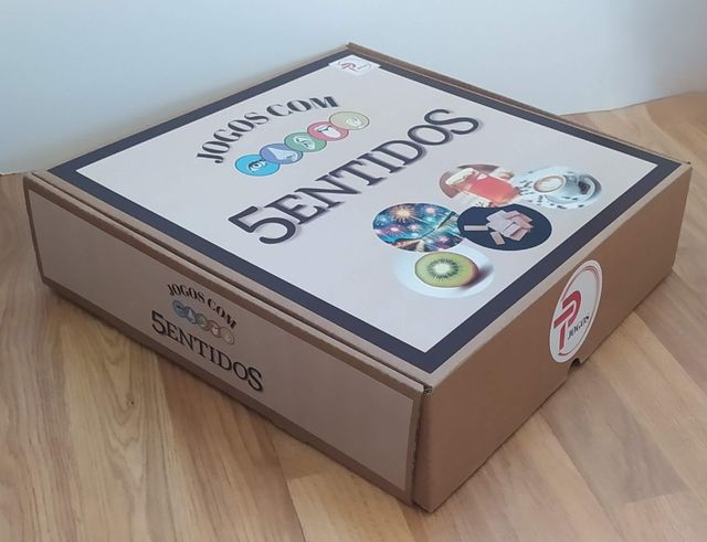 Jogo sensorial em madeira para idosos