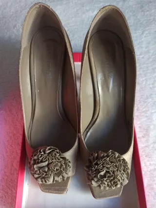 Zapatos de tacón Marypaz tela brillante