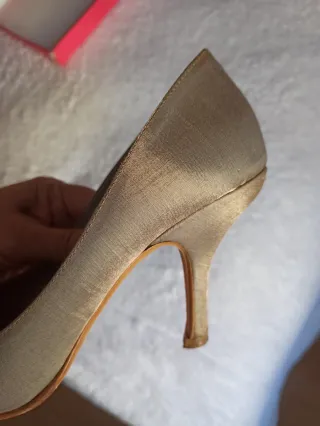 Zapatos de tacón Marypaz tela brillante