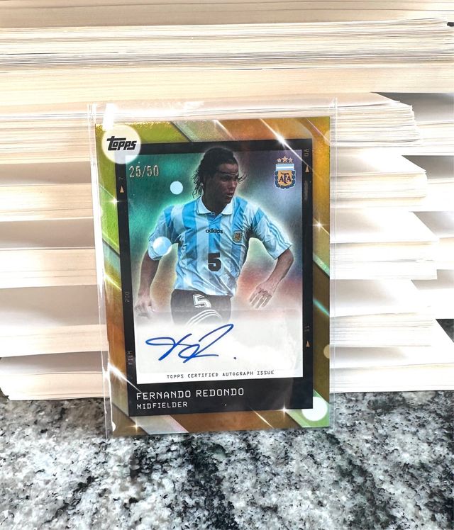 Fernando Redondo Auto /50 Topps Focus Argentina
