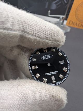 Esfera de diamante negro Rolex Datejust de 36 mm
