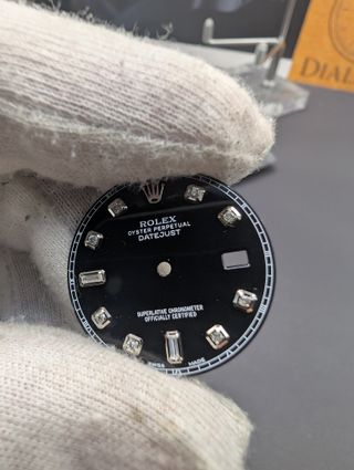 Esfera de diamante negro Rolex Datejust de 36 mm