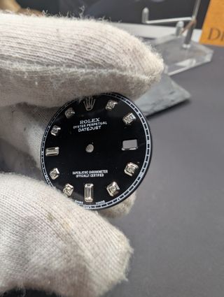 Esfera de diamante negro Rolex Datejust de 36 mm