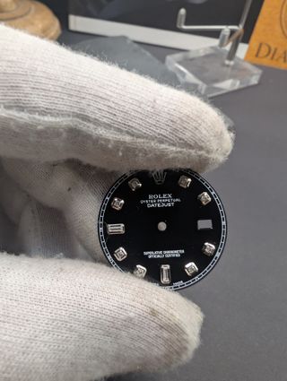 Esfera de diamante negro Rolex Datejust de 36 mm