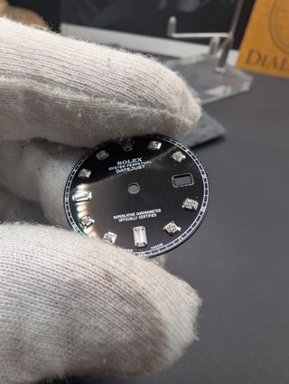 Esfera de diamante negro Rolex Datejust de 36 mm