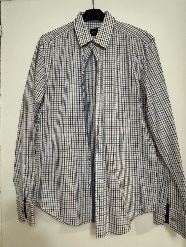 Camisa Hugo Boss Cuadros Talla M