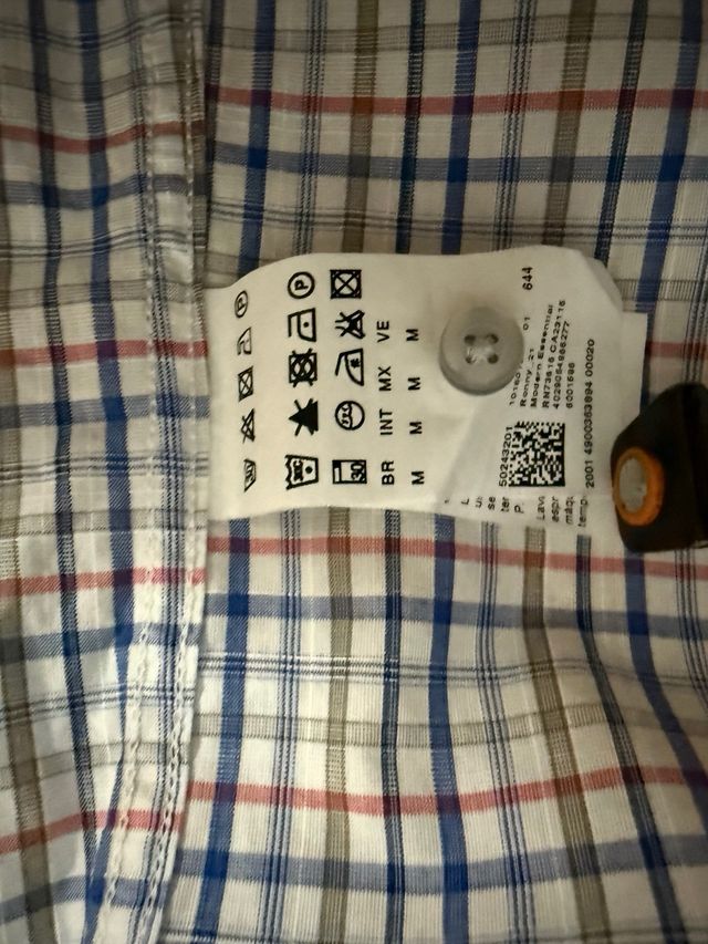 Camisa Hugo Boss Cuadros Talla M