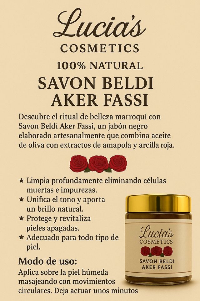 Savon Beldi Aker Fassi Lucia's Cosmetics