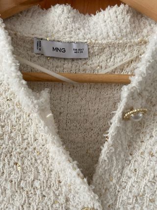 REBAJAS Chaleco Mango Tweed Talla L