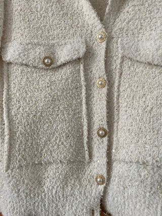 REBAJAS Chaleco Mango Tweed Talla L