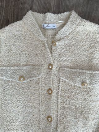 REBAJAS Chaleco Mango Tweed Talla L